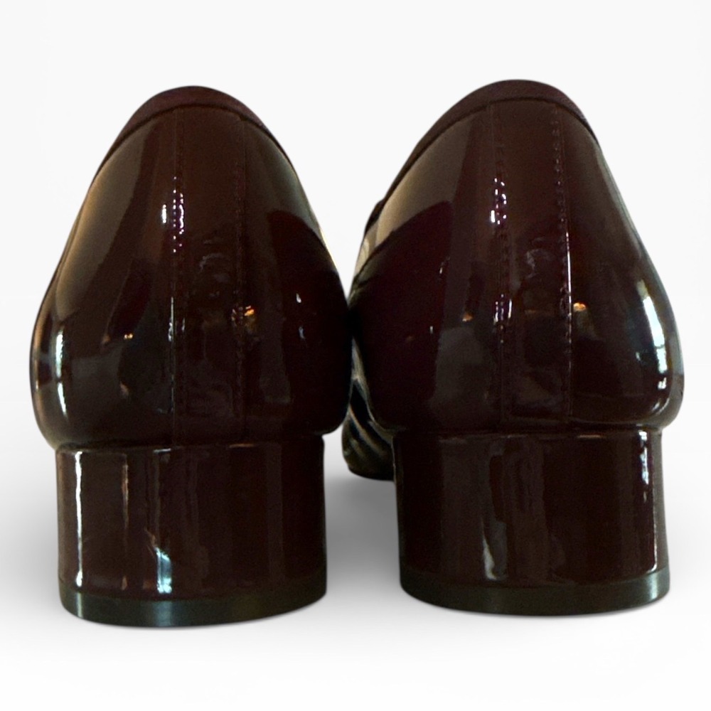 Talbots New Burgundy Patent Leather Heels Size 8M - Picture 2 of 7